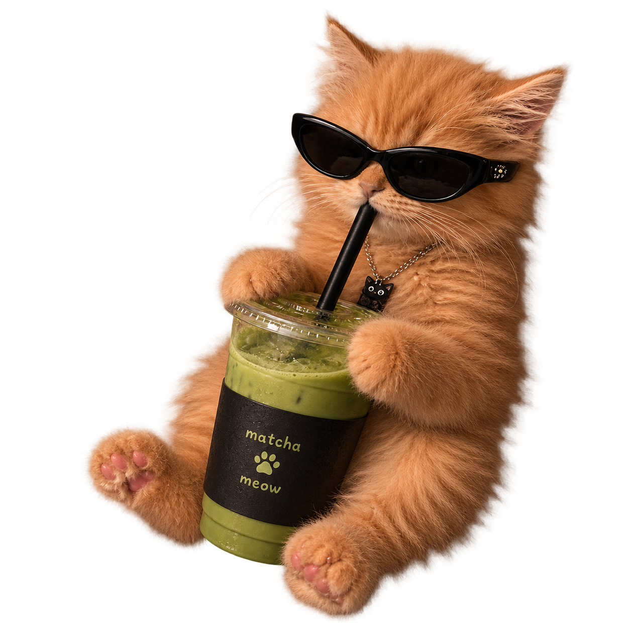Кот с матчей